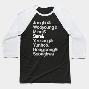 Ateez - San bias Baseball T-Shirt